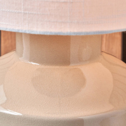 Pacific Lifestyle Nora Cream Crackle Effect Table Lamp - Wilko - thumbnail 4