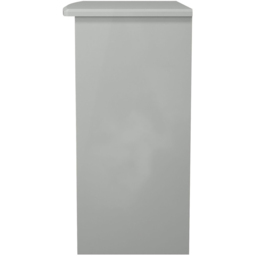 Crowndale Knightsbridge 3 Drawer Grey Gloss and Dusk Grey Vanity Dressing Table Ready Assembled - Size: 80 x 93 x 42cm - Grey Gloss & Dusk Grey - Wilk - thumbnail 5