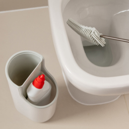 ADDiS White and Grey Toilet Brush with Holder - Size: 43 x 16 x 13cm - Wilko - thumbnail 5