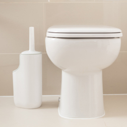 ADDiS White and Grey Toilet Brush with Holder - Size: 43 x 16 x 13cm - Wilko - thumbnail 3