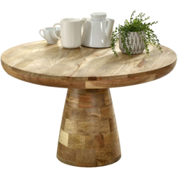 Brooklyn Surrey Mushroom Style Solid Wood Coffee Table - Brown - Wilko - thumbnail 3