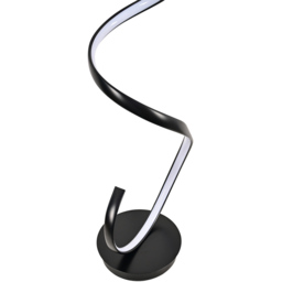 Living and Home Black Spiral Floor Lamp - Size: 131x30x30cm - Wilko - thumbnail 6