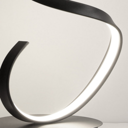 Living and Home Black Spiral Floor Lamp - Size: 131x30x30cm - Wilko - thumbnail 7