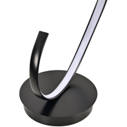 Living and Home Black Spiral Floor Lamp - Size: 131x30x30cm - Wilko - thumbnail 4