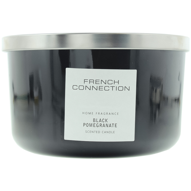 French Connection Black Collection Black Pomegranate Scented Candle - Size: 8.2 x 14.4 x 13.9cm - n/a - Wilko - image 1