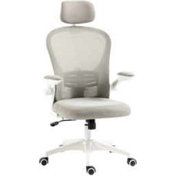 Portland Mesh Office Chair with 4D Lumbar Support - Size: 120 x 64 x 62cm - Grey - Wilko - thumbnail 3
