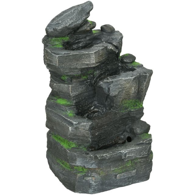 Outsunny Dark Grey Outdoor LED Garden Fountain - Size: 57 x 28 x 34cm - Wilko - image 1
