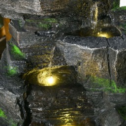 Outsunny Dark Grey Outdoor LED Garden Fountain - Size: 57 x 28 x 34cm - Wilko - thumbnail 4