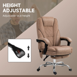 Vinsetto Brown Heated Reclining Massage Office Chair - Size: 119 x 67 x 72cm - Wilko - thumbnail 6