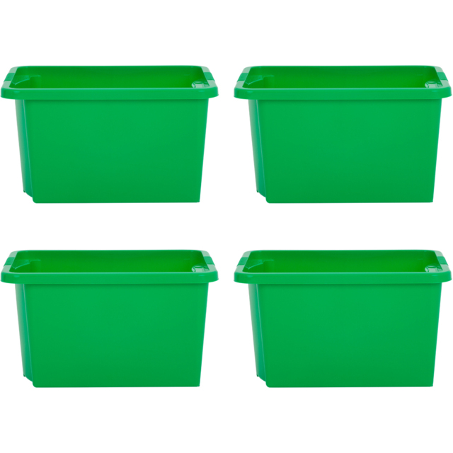 Wham 30L Green Stackable Storage Box 4 Pack - Wilko - image 1