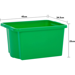 Wham 30L Green Stackable Storage Box 4 Pack - Wilko - thumbnail 6