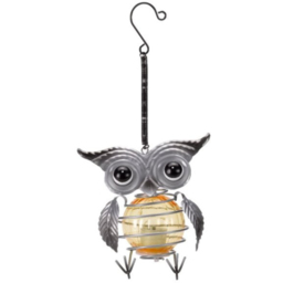 Garden Mile Hanging Owl Solar LED Light - Size: 13 x 12 x 12cm - Multi - Wilko - thumbnail 5