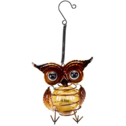 Garden Mile Hanging Owl Solar LED Light - Size: 13 x 12 x 12cm - Multi - Wilko - thumbnail 6