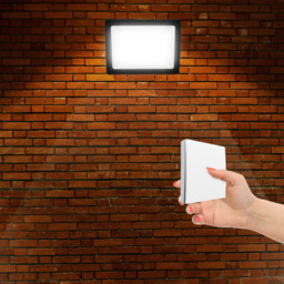 ENER-J 50W Pre Wired LED Floodlight with Wi-Fi 500W RF and Wireless 1 Gang Kinetic Switch - Size: 19.7 x 5.5 x 5.5cm - White - Wilko - thumbnail 3