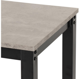 Seconique Athens Concrete Effect 2 Seater Bar Table and Chairs Set - Grey - Wilko - thumbnail 7