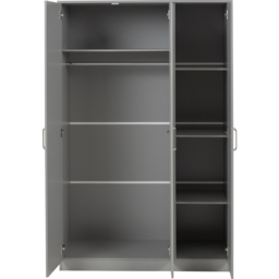 Seconique Dakota 3 Door Light Grey Wardrobe - Size: 175 x 110 x 48cm - Wilko - thumbnail 5