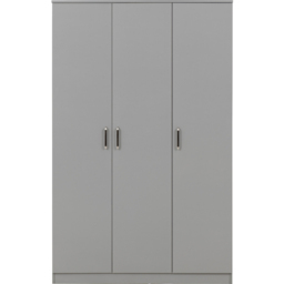 Seconique Dakota 3 Door Light Grey Wardrobe - Size: 175 x 110 x 48cm - Wilko - thumbnail 4