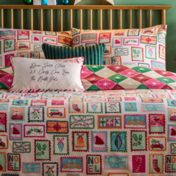 Furn King Size Dear Santa Printed Reversible Duvet Set - Multi - Wilko - thumbnail 4