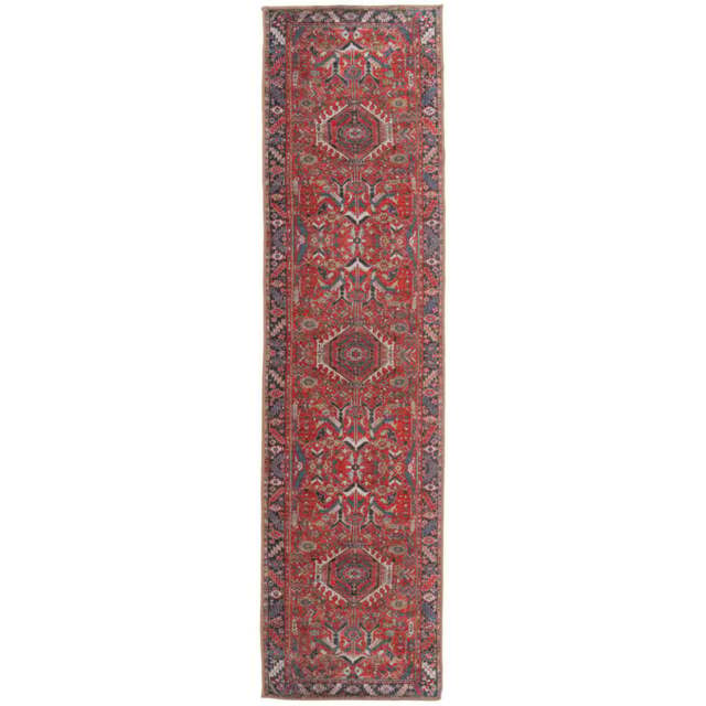 Kukoon Vintage Persian Inspired Terracotta Red Washable Rug 80 x 300cm - Wilko - image 1