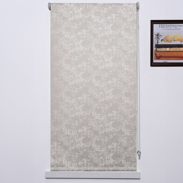 Textured Blackout Blind Snow Silver 90cm - Size: W 90 x D 160cm - Wilko - image 1