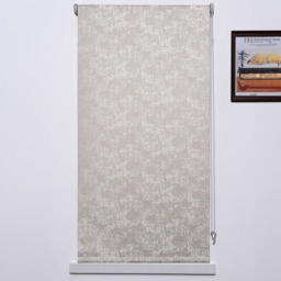 Textured Blackout Blind Snow Silver 90cm - Size: W 90 x D 160cm - Wilko
