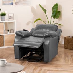 Artemis Home Northfield Grey Dual Motor Massage and Heat Riser Recliner Chair - Size: Single - Wilko - thumbnail 3
