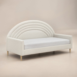 Flair Noa Beige Teddy Rainbow Day Bed - Size: Single - Cream - Wilko - thumbnail 3