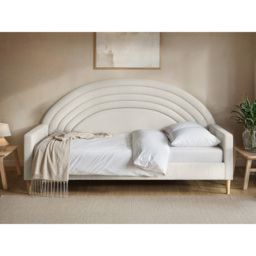 Flair Noa Beige Teddy Rainbow Day Bed - Size: Single - Cream - Wilko - thumbnail 5