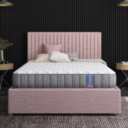 Aspire Small Double Diamond Pocket+ Hybrid Mattress - White - Wilko - thumbnail 3
