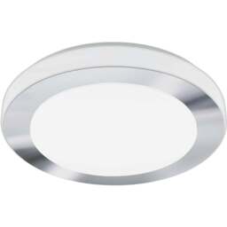 EGLO Carpi Chrome Steel IP44 LED Ceiling Light - Size: 7.5 x 38.5 x 7.5cm - White - Wilko - thumbnail 1