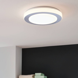 EGLO Carpi Chrome Steel IP44 LED Ceiling Light - Size: 7.5 x 38.5 x 7.5cm - White - Wilko - thumbnail 3