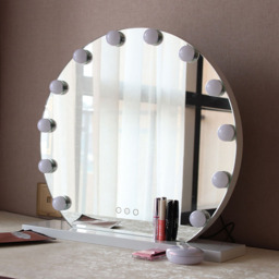 Living and Home LED Lighted White Makeup Vanity Mirror with Smart Sensor Screen - Size: 45 x 50 x 20cm - Wilko - thumbnail 6