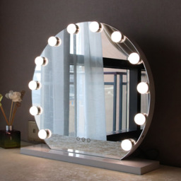 Living and Home LED Lighted White Makeup Vanity Mirror with Smart Sensor Screen - Size: 45 x 50 x 20cm - Wilko - thumbnail 7