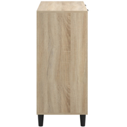 Stockholm Chevron 4 Drawer Sonoma Oak Chest of Drawers - Wood - LPD Home - Wilko - thumbnail 6