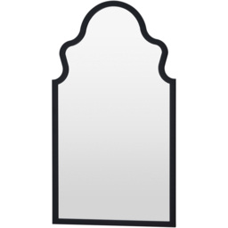 Yearn Black Moroccon Mirror 107 x 60cm - Wilko