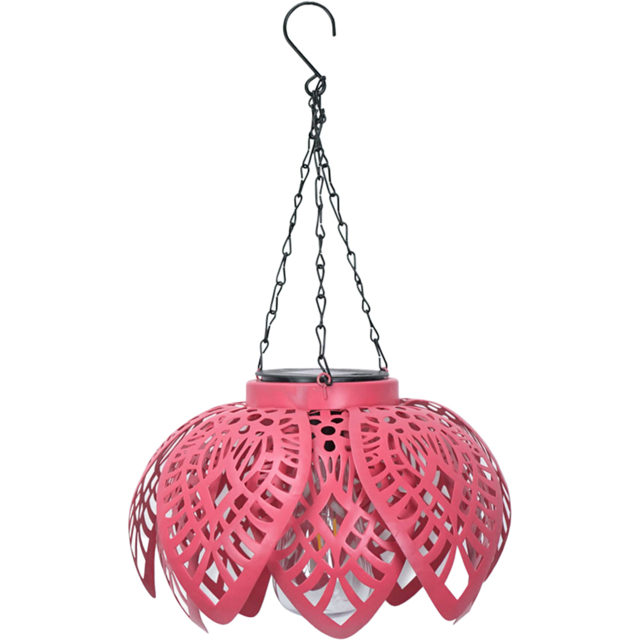 ValueLight Artichoke Pink Outdoor Solar Decorative Light - Size: 41 x 20 x 20cm - ValueLights - Wilko - image 1