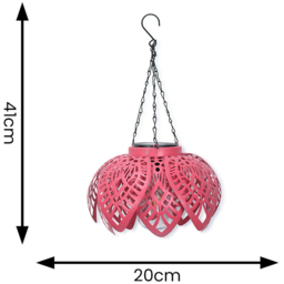ValueLight Artichoke Pink Outdoor Solar Decorative Light - Size: 41 x 20 x 20cm - ValueLights - Wilko - thumbnail 7