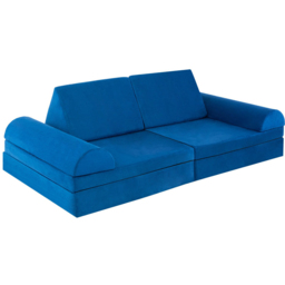 Costway Blue Kids Modular Convertible Sofa Playset 6 Piece - Size: 91 x 40 x 39cm - Wilko - thumbnail 3