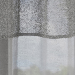 Tyrone Textiles Andorra Grey Textured Header Eyelet Voile Panel Curtains 140 x 137cm - Size: W 140 x D 137cm - Wilko - thumbnail 4