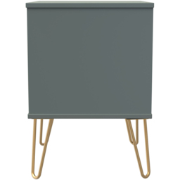Crowndale 2 Drawer Reed Green Bedside Table Ready Assembled - Wilko - thumbnail 5