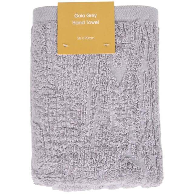 Gaia Hand Towel Grey - Wilko - image 1