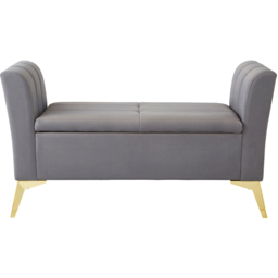 GFW Pettine Grey Ottoman Storage Bench - Size: 45 x 121 x 67cm - Wilko - thumbnail 5