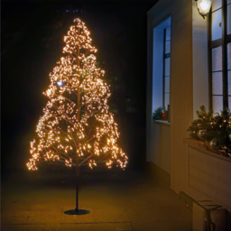 Xmas Haus 2250 Gold Micro LED Black Firework Tree 6ft - Wilko - thumbnail 3