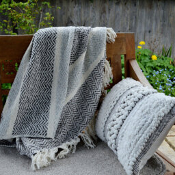 Allure Home Fashions Herringbone Grey Throw Blanket 150 x 200cm - Wilko - thumbnail 5