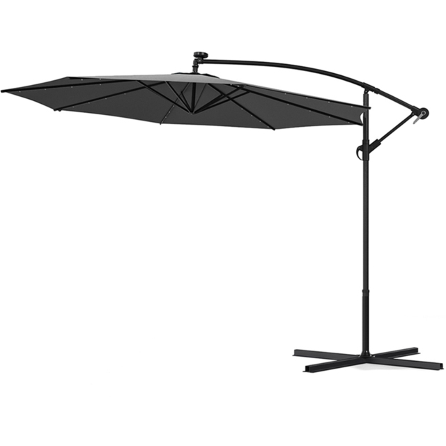 Living and Home Dark Grey Cantilever Parasol 3m - Wilko - image 1