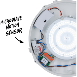 TCP Emergency Bulkhead Wall and Ceiling Light - Size: 7.5 x 30 x 30cm - White - Wilko - thumbnail 5