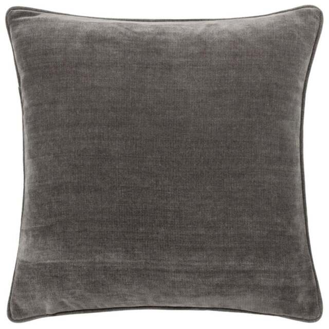 Yard Charcoal Heavy Chenille Reversible Cushion - Size: 50 x 50 cm - Grey - Yard Living - Wilko - image 1