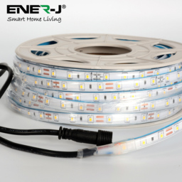 ENER-J Warm White LED 3000K IP65 Solar Powered Strip Light 10m - Size: 1000x0.9x0.3cm - ENERJ - Wilko - thumbnail 4