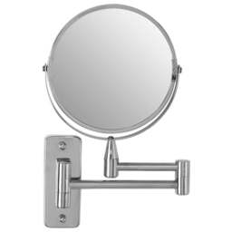 Premier Housewares Cassini Wall Mounted Extending Mirror - Size: 34 x 29cm - Silver - Wilko