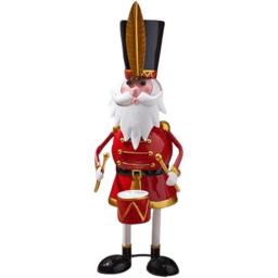 Samuel Alexander Metal Captain Santa Christmas Decoration 44cm - Size: 44 x 14 x 14cm - Multi-Coloured - Wilko - thumbnail 1